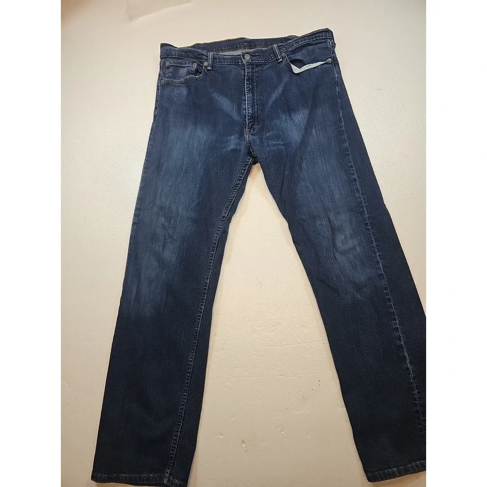 Levi's 505 Mens Jeans Size 40x32 Regular Fit Straight Leg Blue Denim